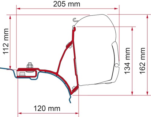 Fiamma motorhome f45 adapter - fiamma,