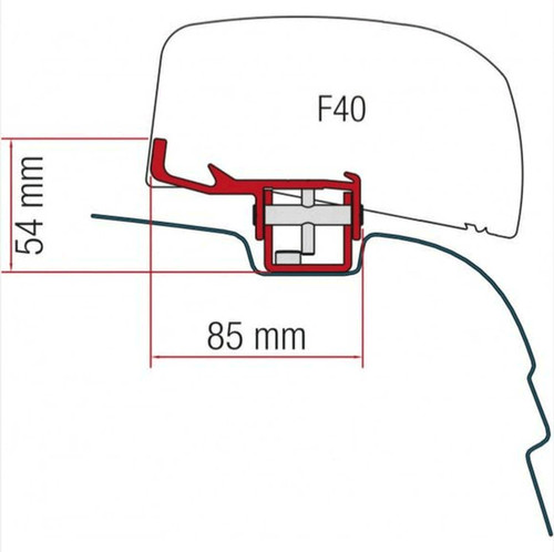 Fiamma f40 bracket van awning - fiamma,