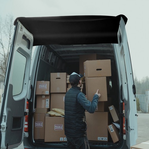 Van rear barn door - rear,