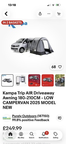 Kampa trip air drive away - air, drive-away
